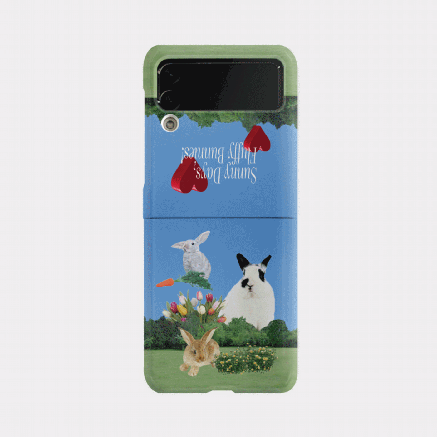 fluffy bunnies design [zflip hard phone case]