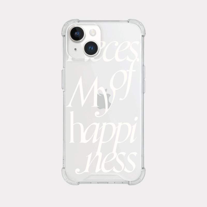 pieces of lettering design [tank clear hard phone case]