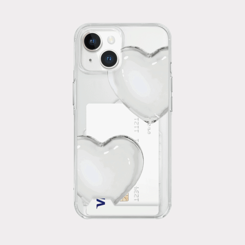 pure love design [clear hard storage phone case]
