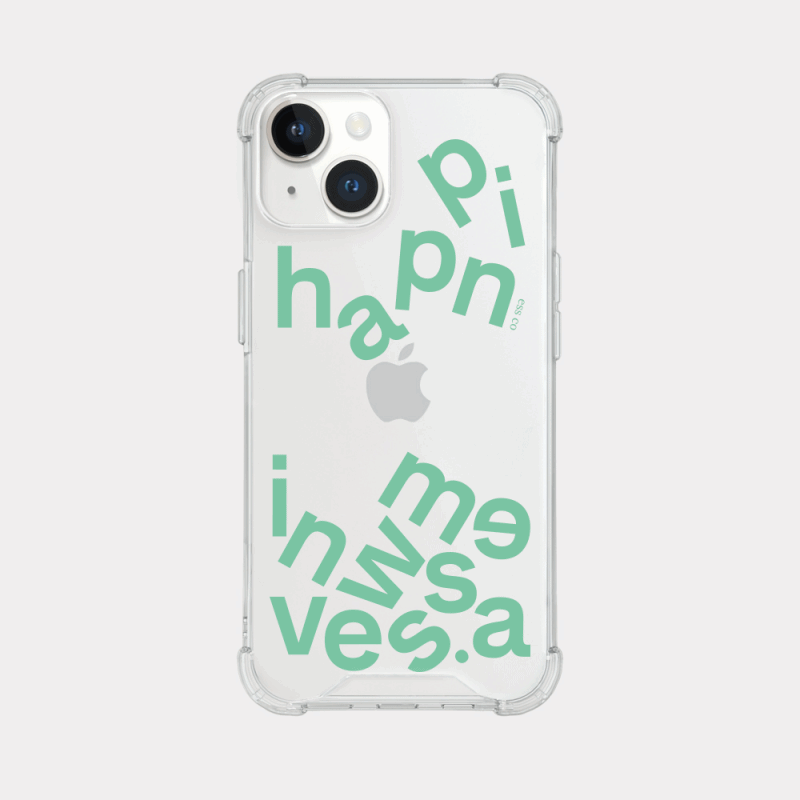 wave of happiness lettering design [tank clear hard phone case]