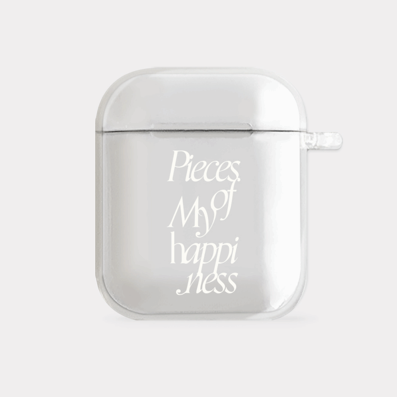 pieces of lettering design [clear airpods case series]