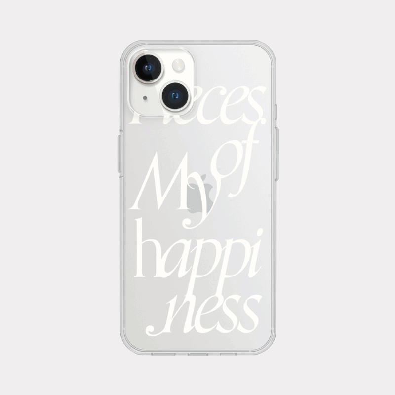 pieces of lettering design [clear phone case]