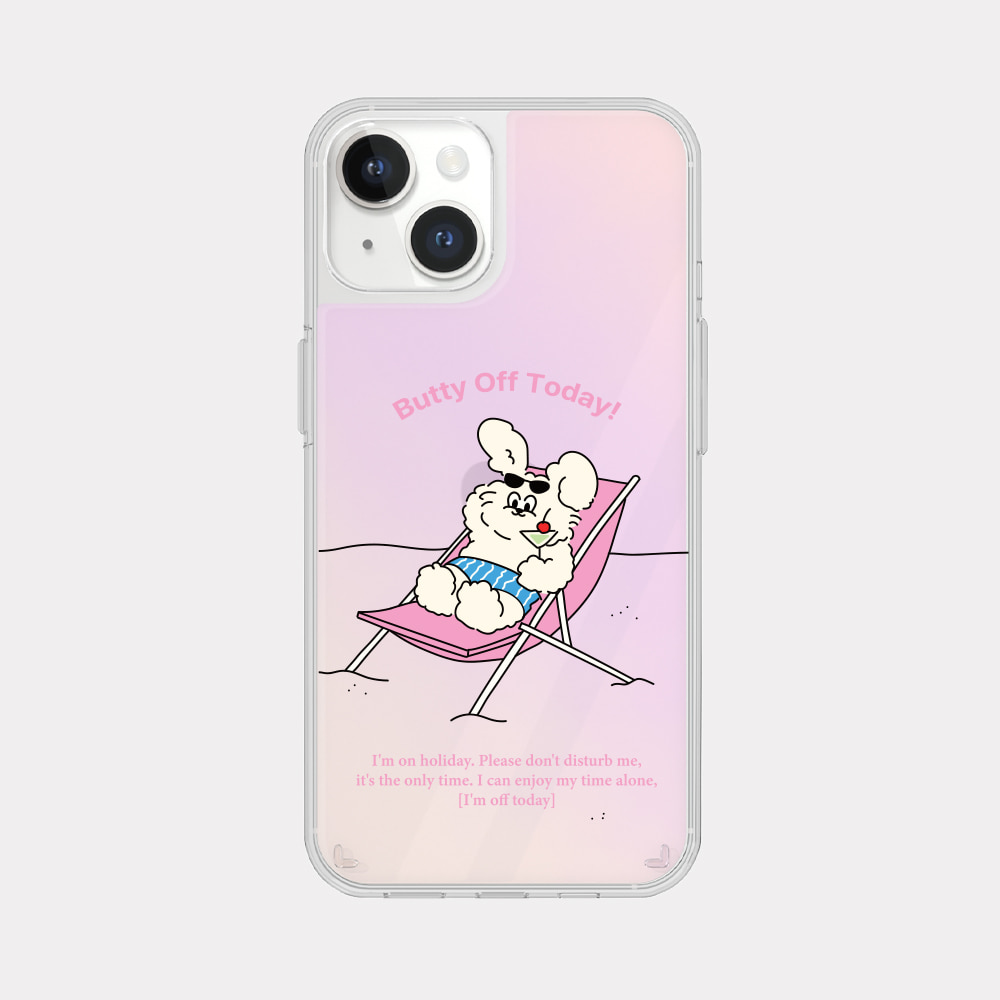 off today butty design [glossy mirror phone case]