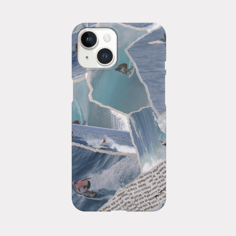 collage beach design [hard phone case]