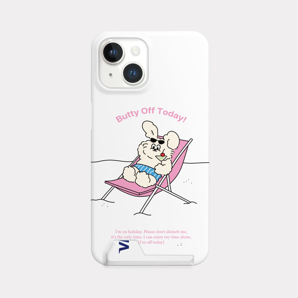 off today butty design [card storage phone case]