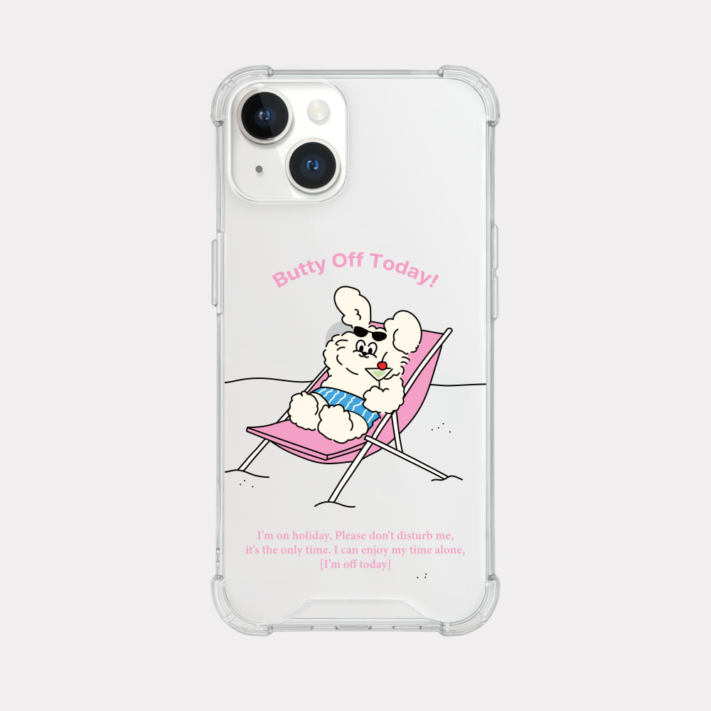 off today butty design [tank clear hard phone case]