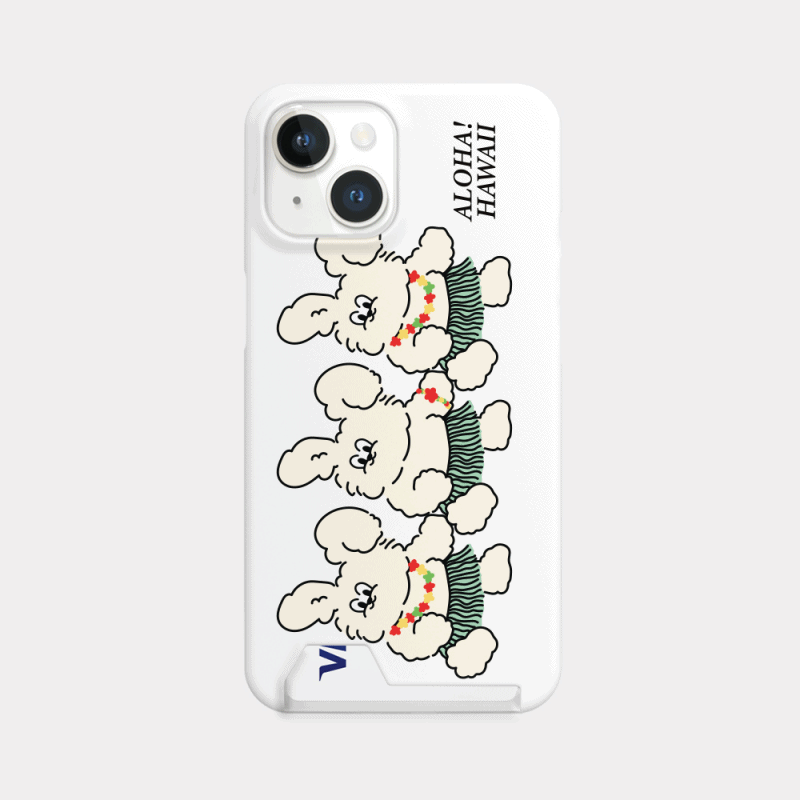 aloha butty design [card storage phone case]