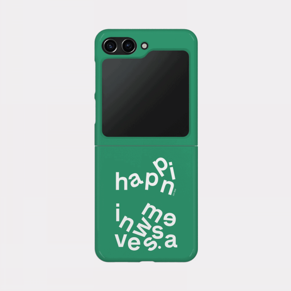 wave of happiness lettering design [zflip hard phone case]
