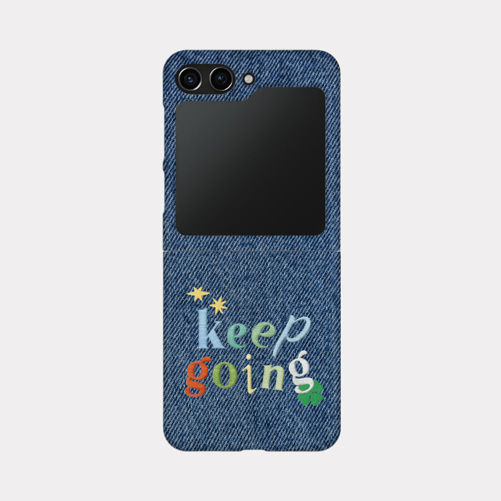 keep going denim design [zflip hard phone case]