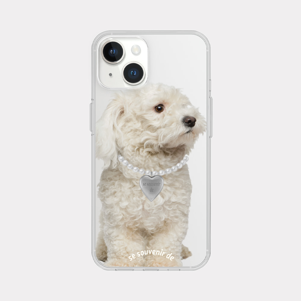 puppy souvenir pendant design [clear phone case]