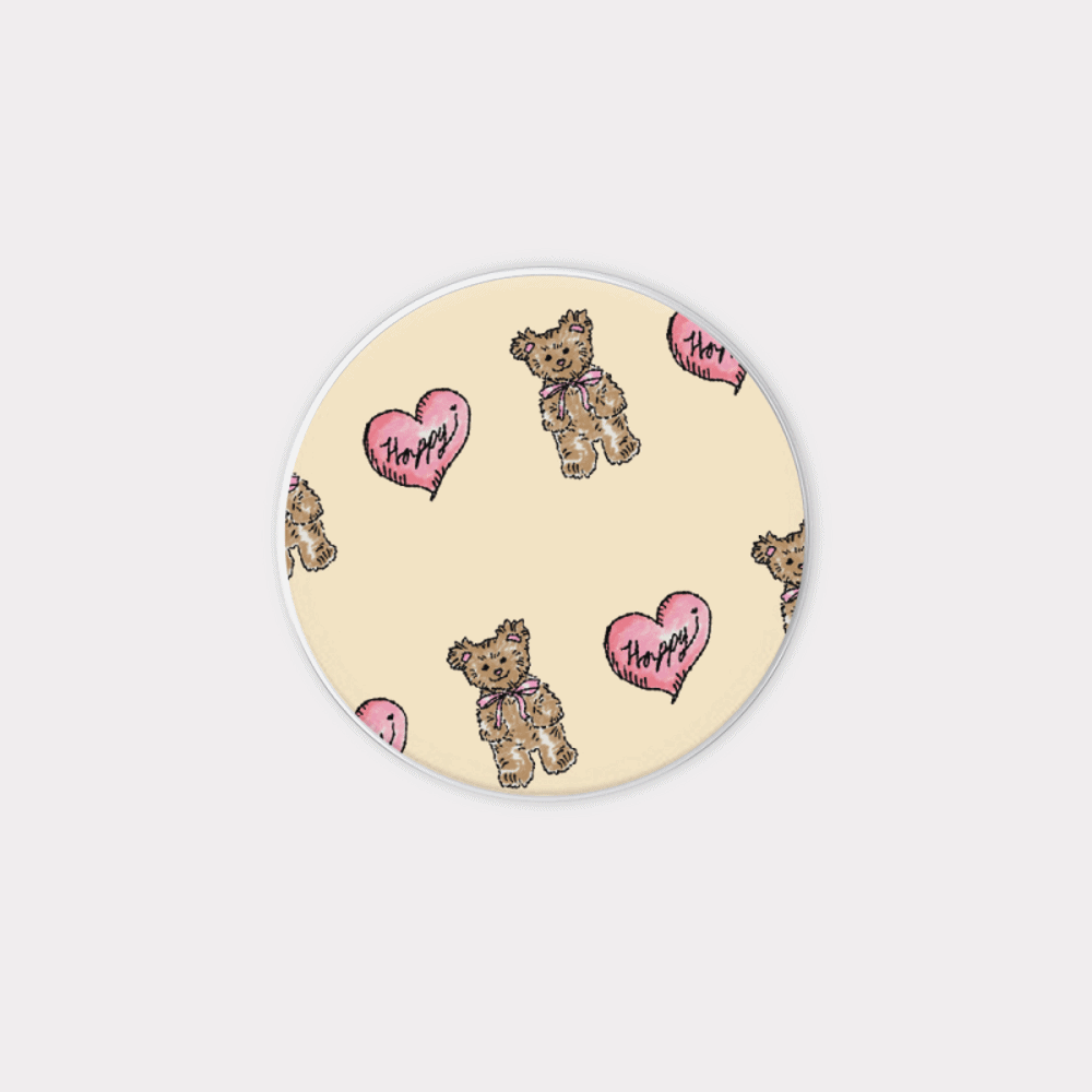 heart teddy pattern design [made tok]