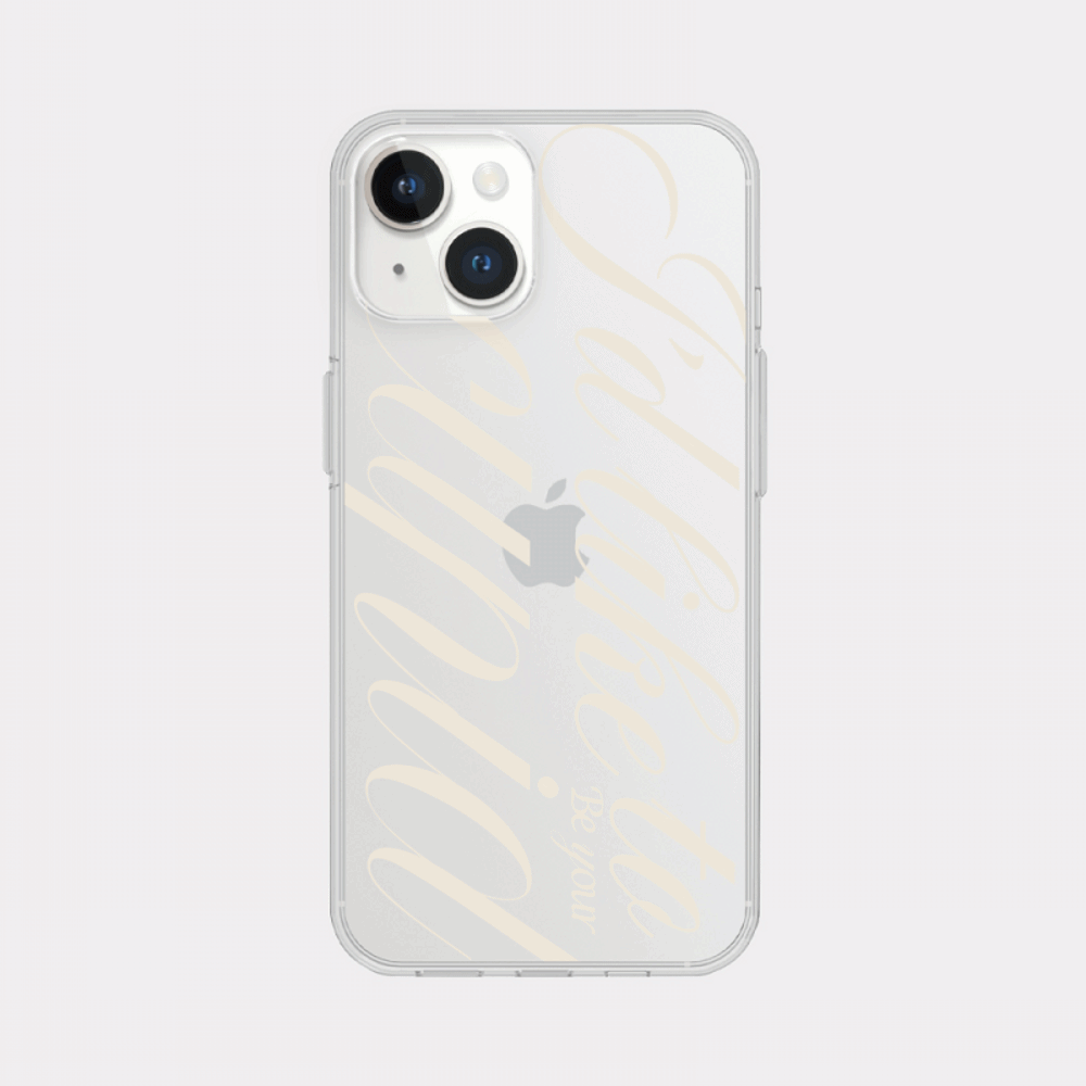 your cupid lettering design [clear phone case]