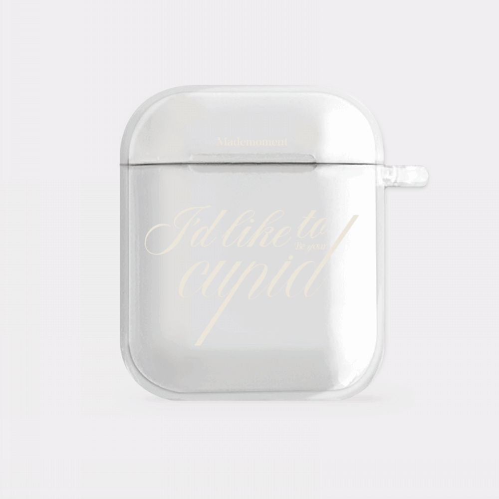 your cupid lettering design [clear airpods case series]