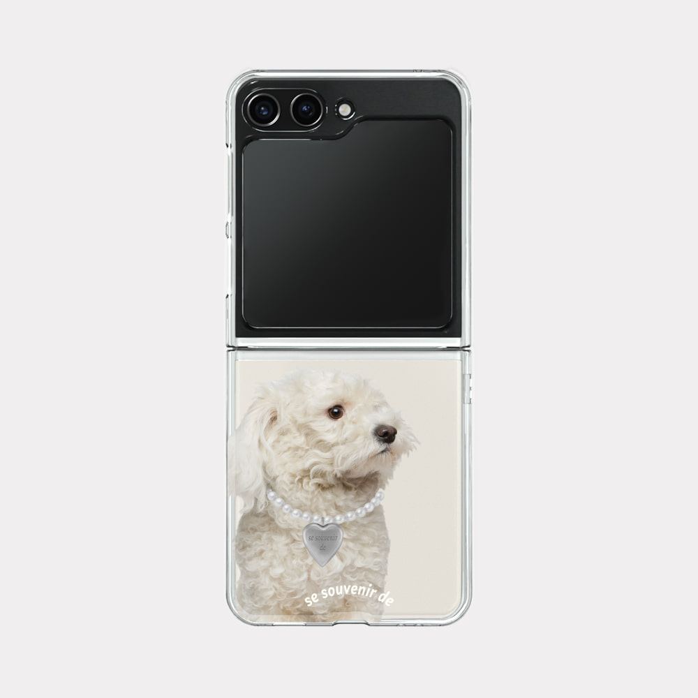 puppy souvenir pendant design [zflip clear hard phone case]
