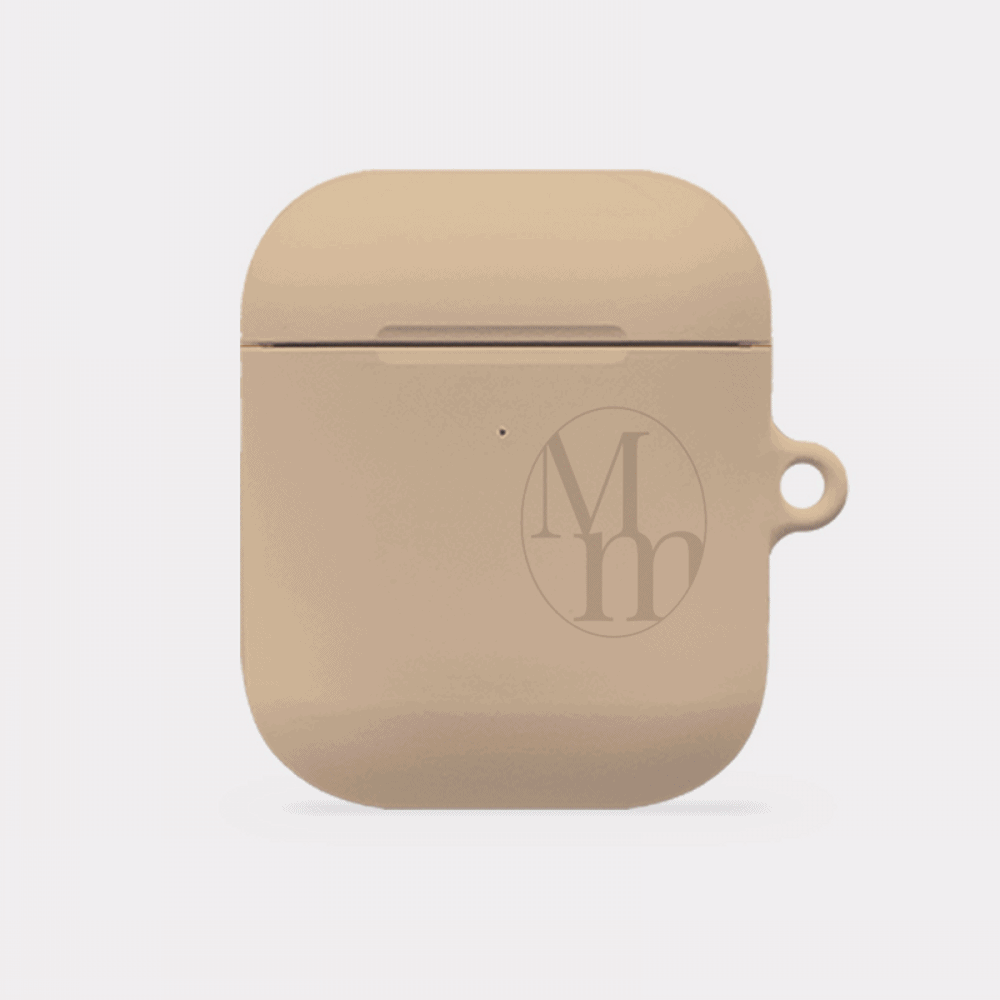 [mm] soft cream muji design [hard airpods case series]