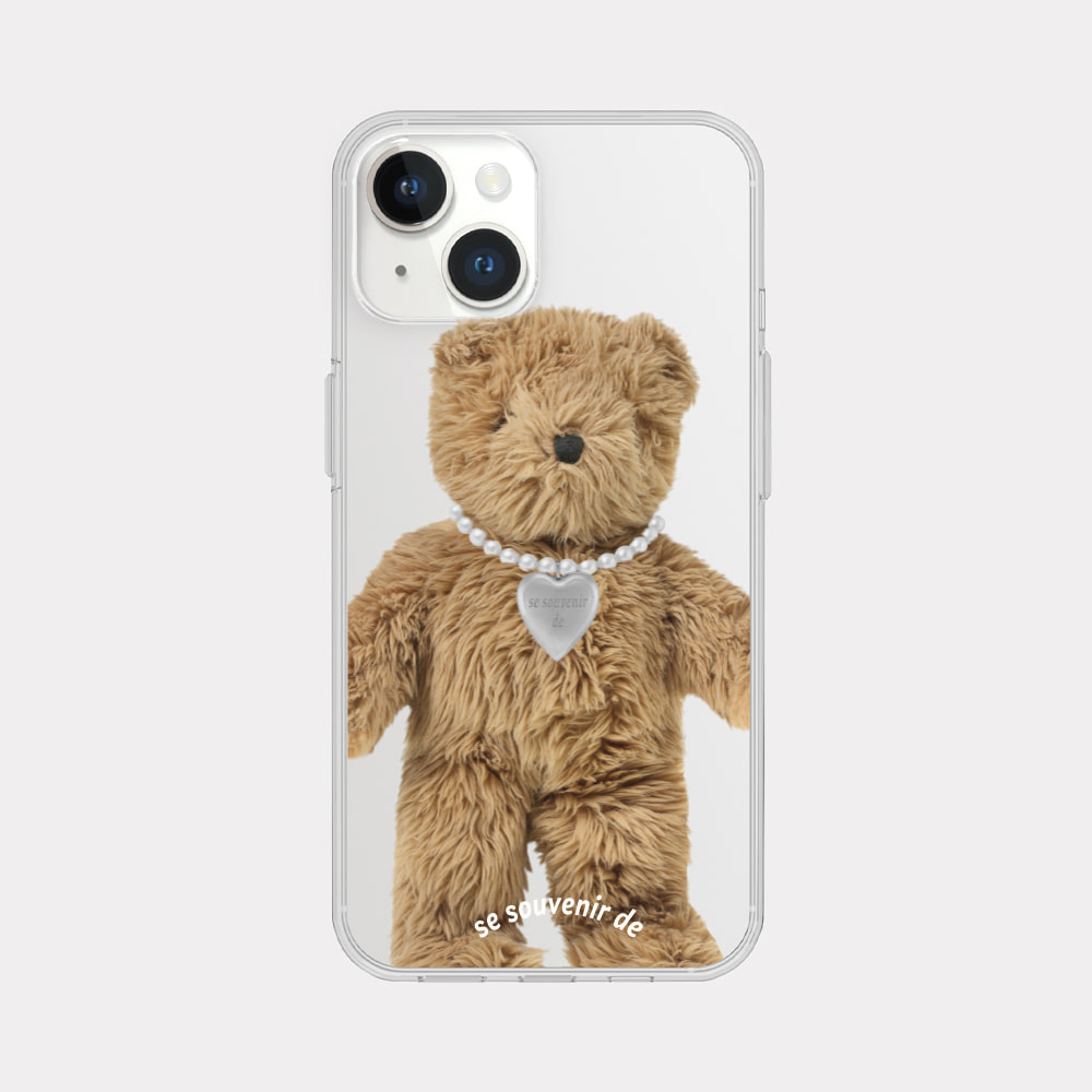 teddy souvenir pendant design [clear phone case]