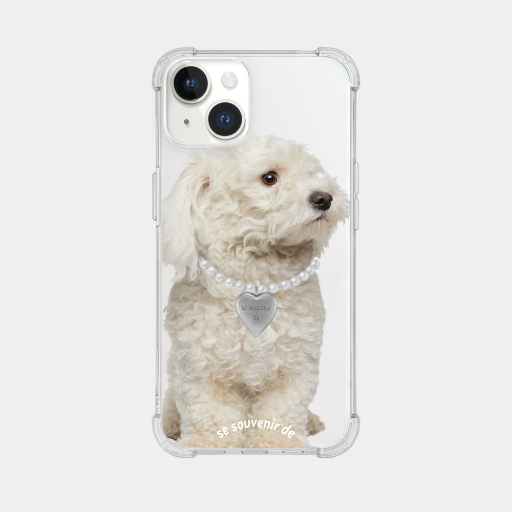 puppy souvenir pendant design [tank clear hard phone case]