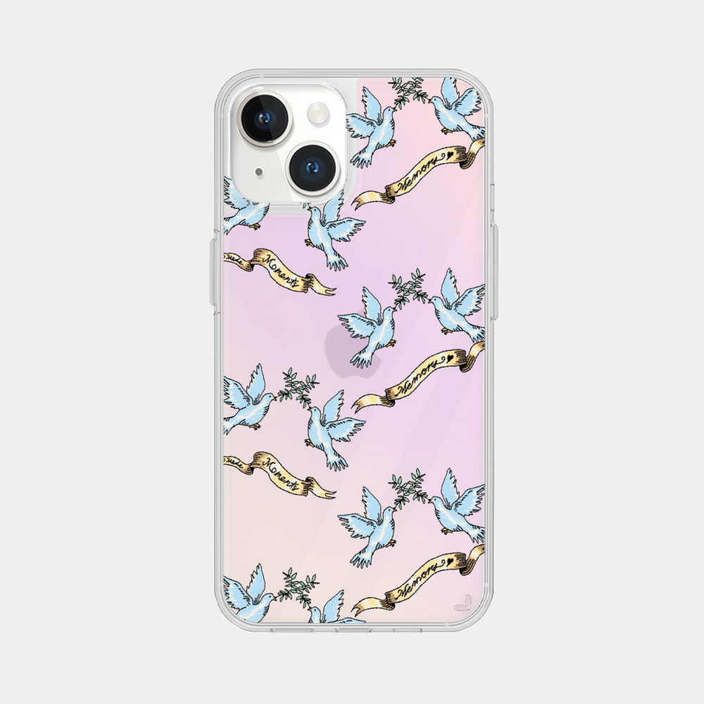 peaceful memory pattern design [glossy mirror phone case]