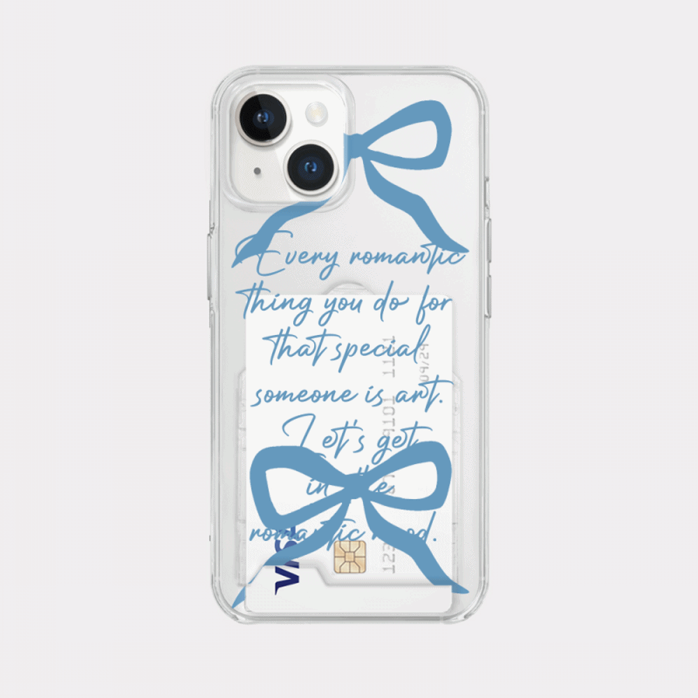 romantic love design [clear hard storage phone case]