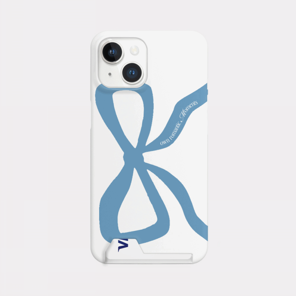 own romantic ribbon design [card storage phone case]