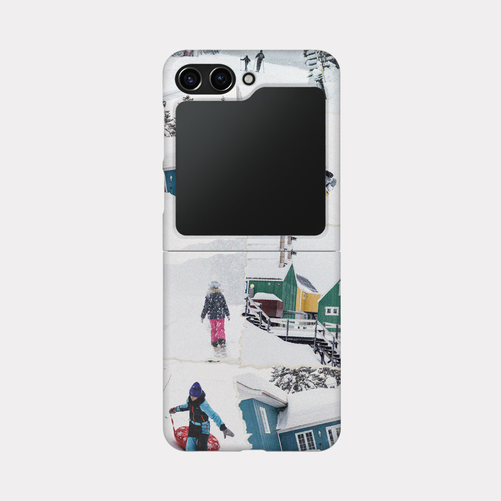 collage white snow design [zflip hard phone case]