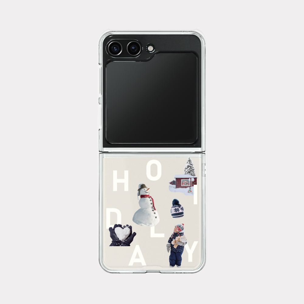 snowing play design [zflip clear hard phone case]