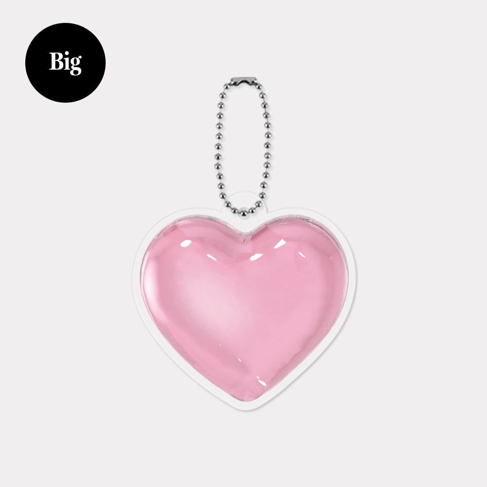 big pure love pink acrylic key rings