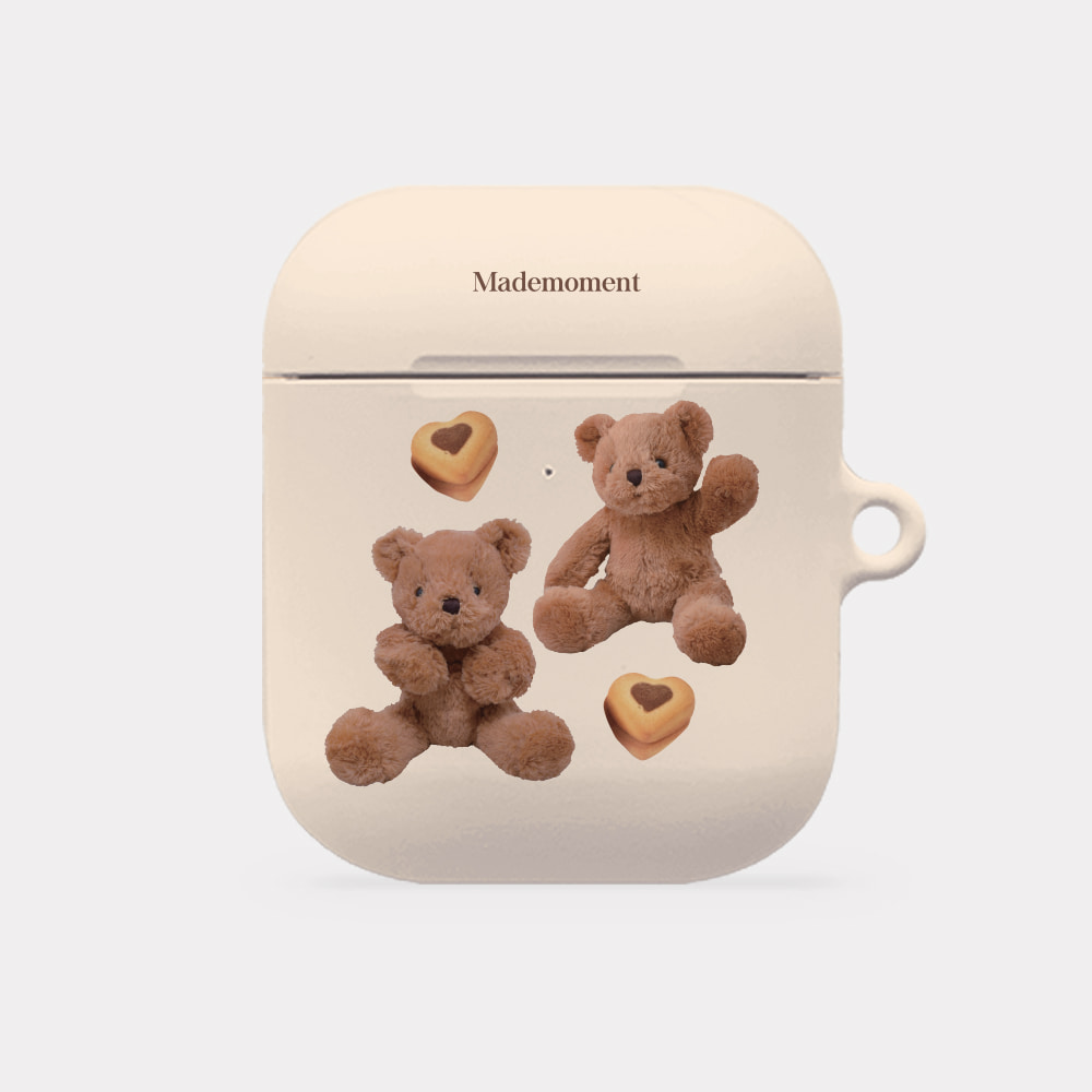 pattern sweet some teddy design [hard airpods case series]
