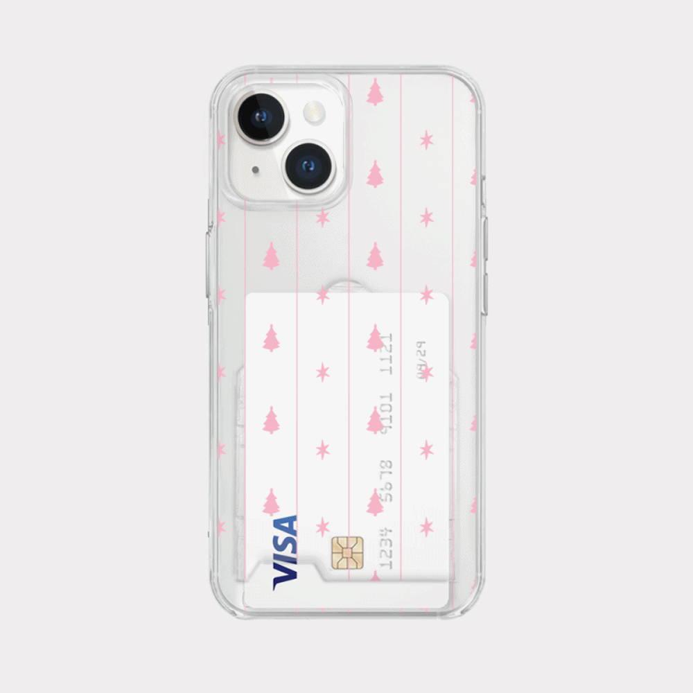 pattern pastel dream design [clear card storage phone case]