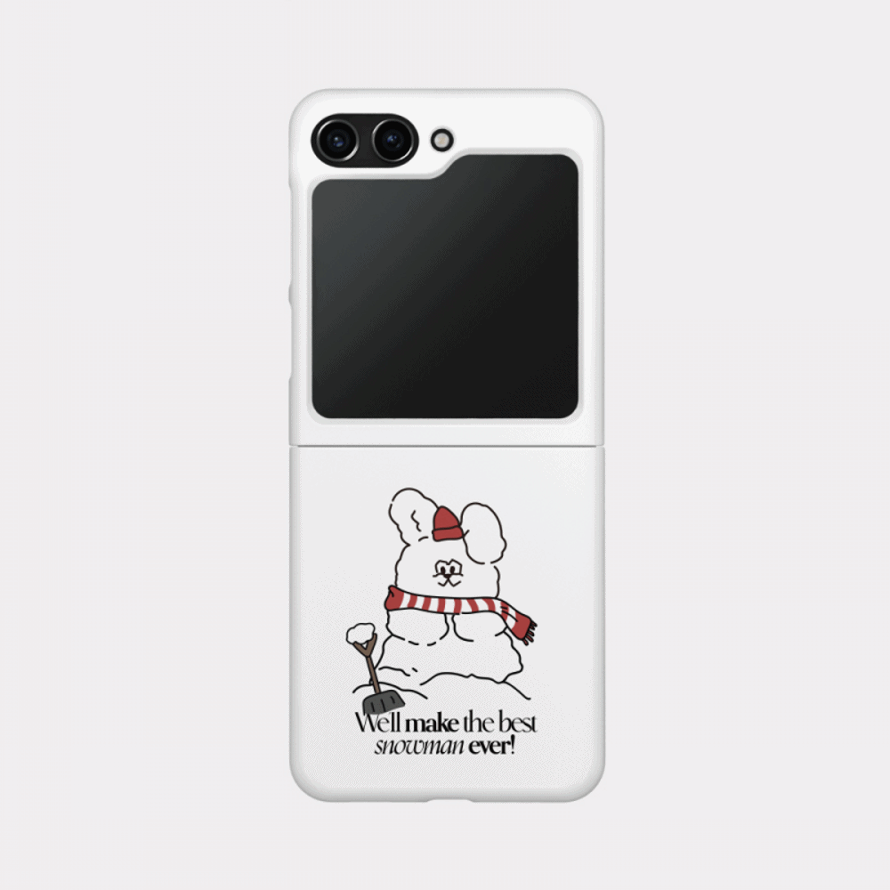 build snowman butty design [zflip hard phone case]