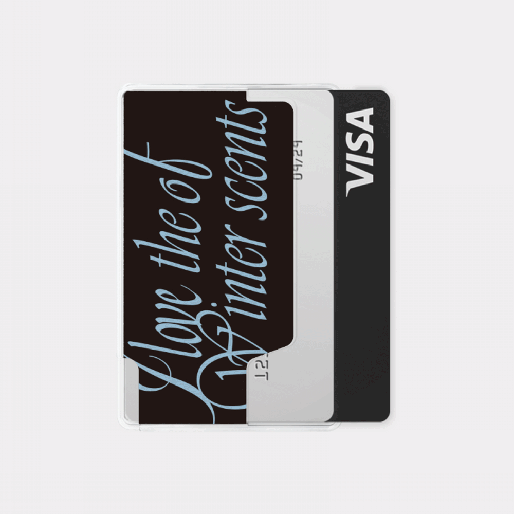love the scents lettering design [Magsafe card holder]
