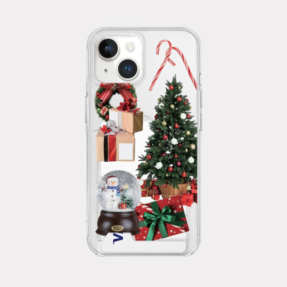 holiday collection design [clear card storage phone case]