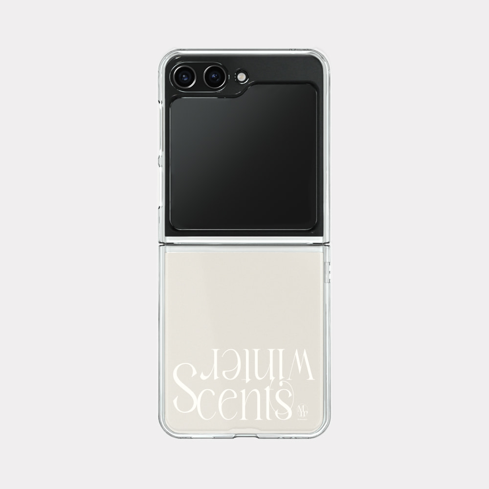 scents of winter design [zflip clear hard phone case]
