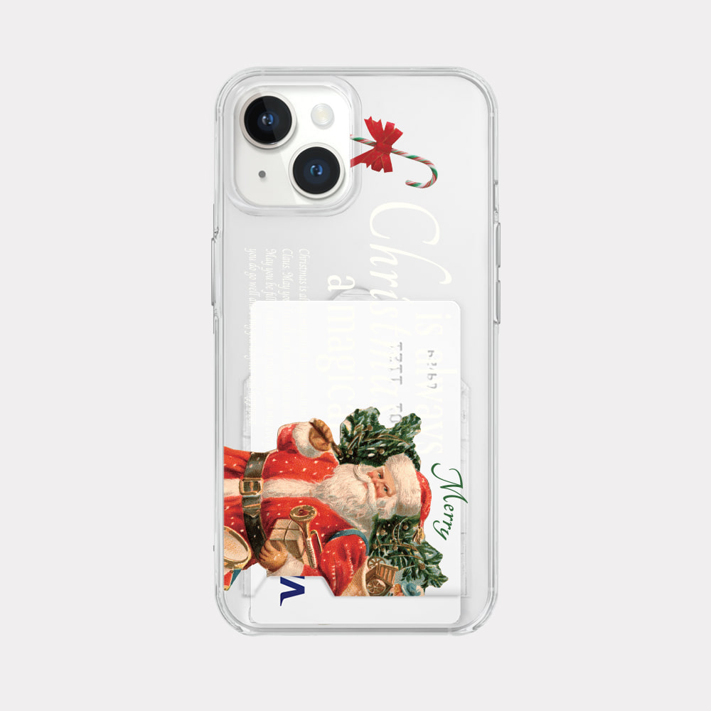 always magical design [clear card storage phone case]