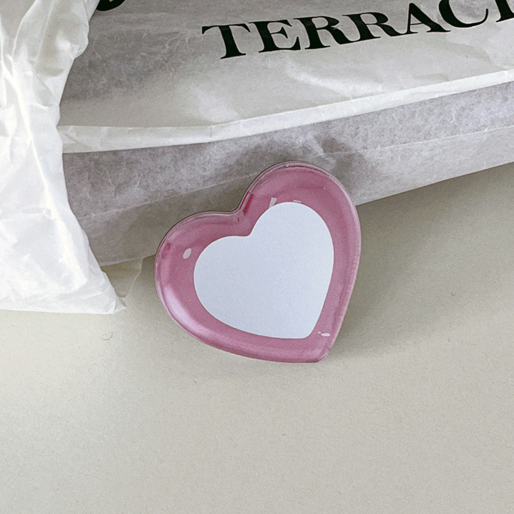 pure heart pink design [mirror smart tok]