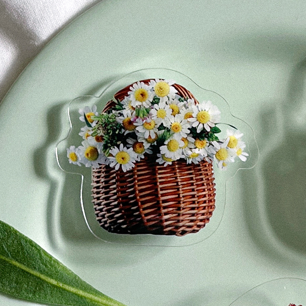 flower basket design [acrylic tok]