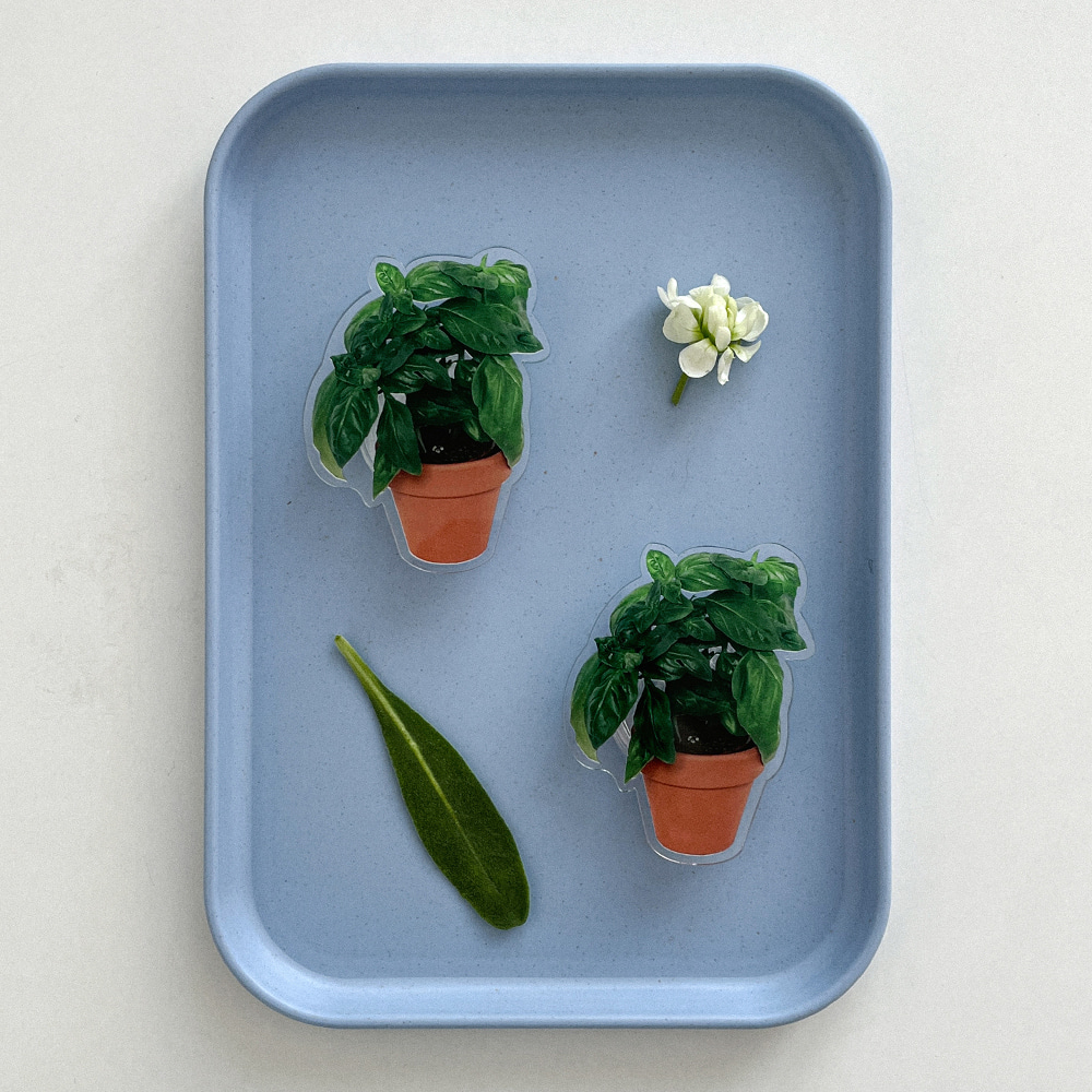 green leaf pot design [acrylic tok]