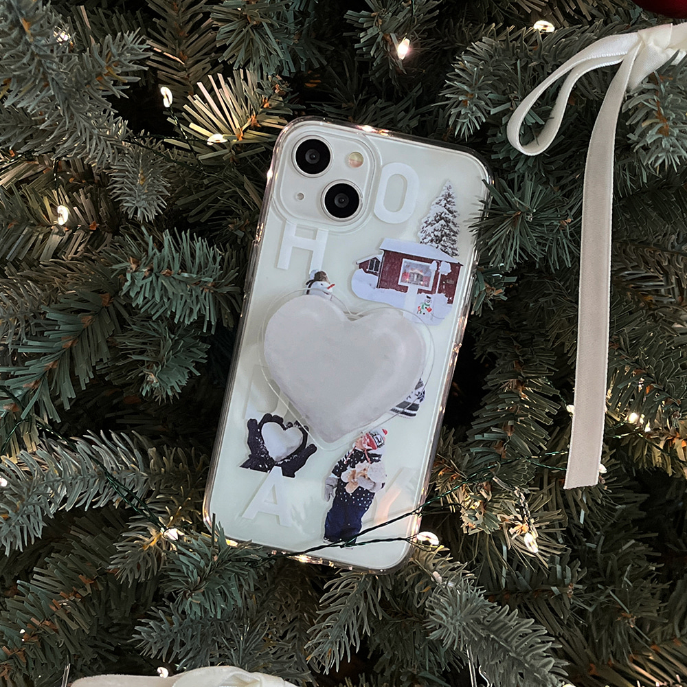 snowing play design [clear phone case]