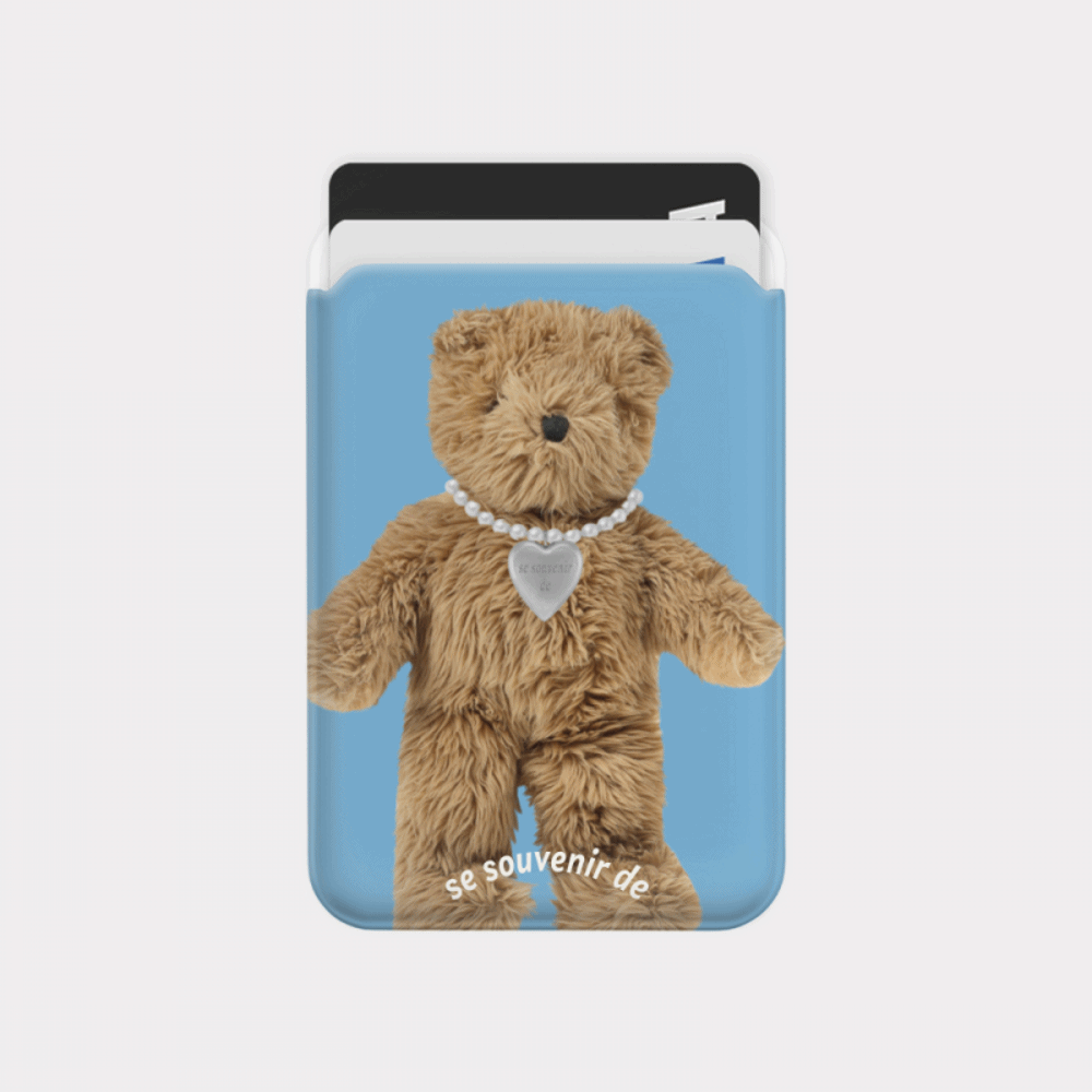 teddy souvenir pendant design [Magsafe card slot]