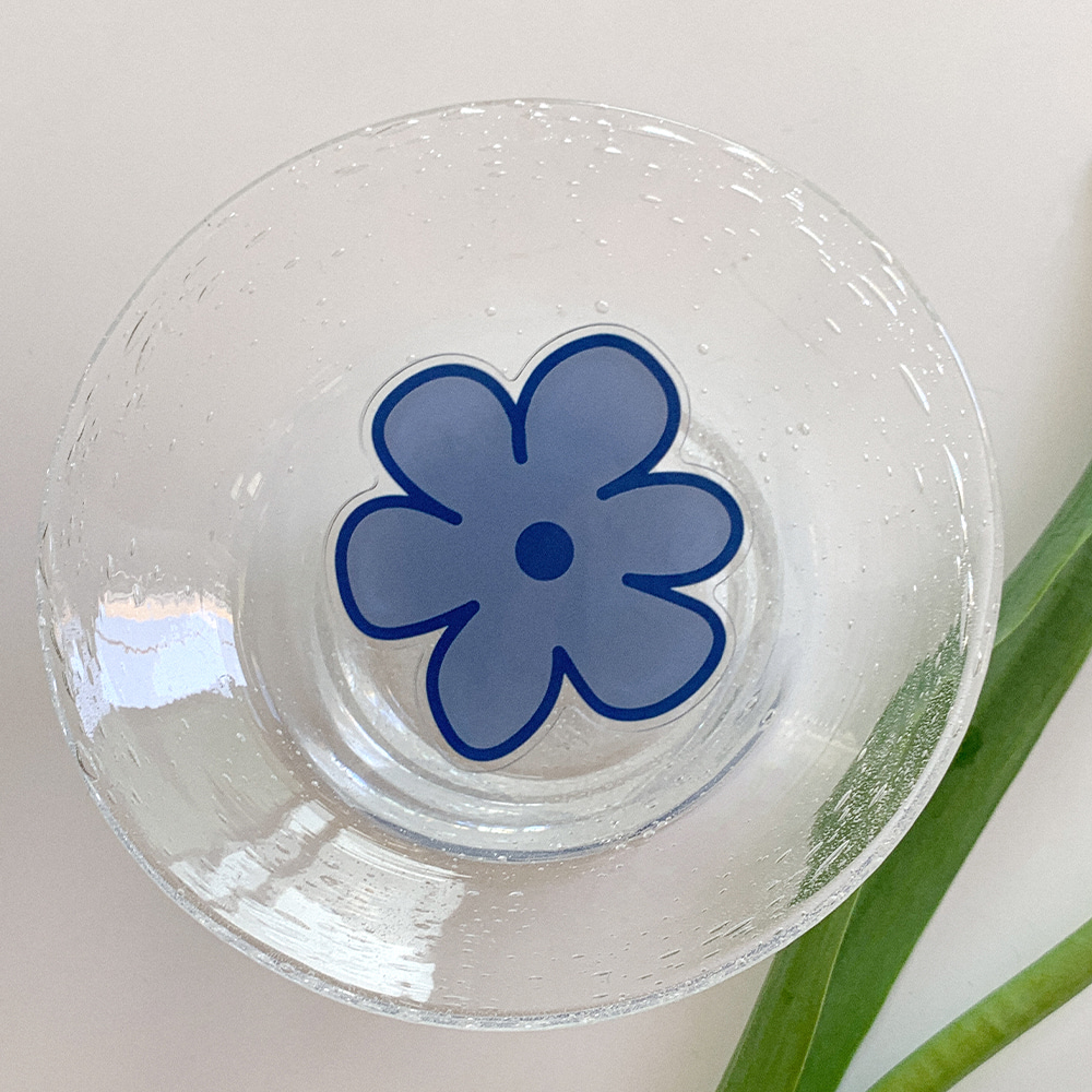big blue flower design [acrylic tok]