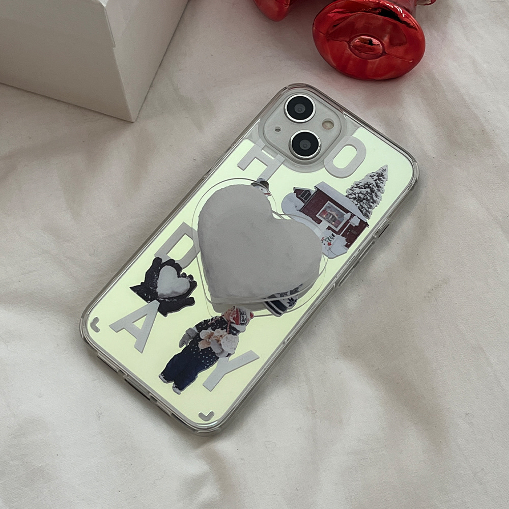 snowing play design [glossy mirror phone case]
