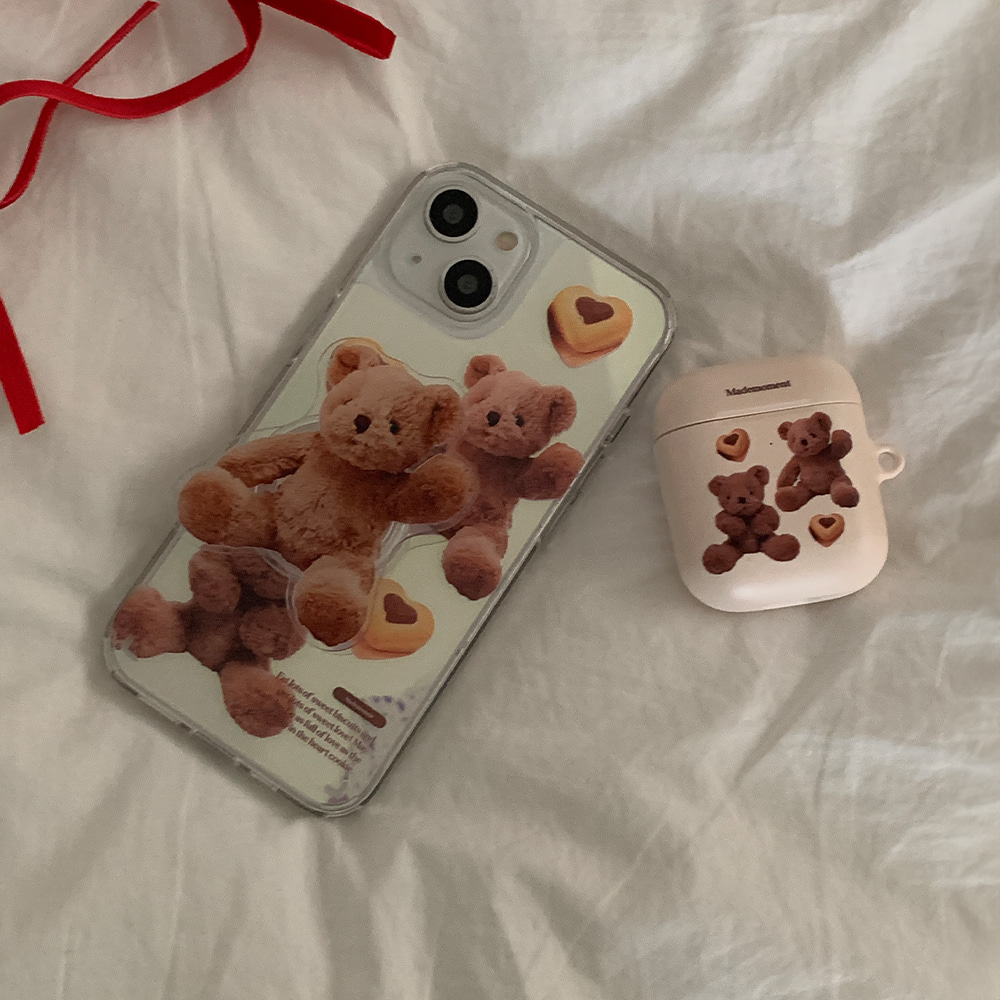 pattern sweet some teddy design [glossy mirror phone case]