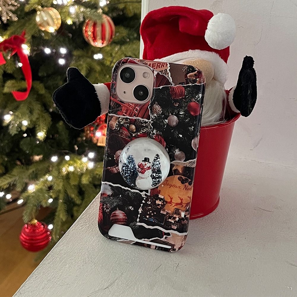 collage shiny holiday design [card storage phone case]