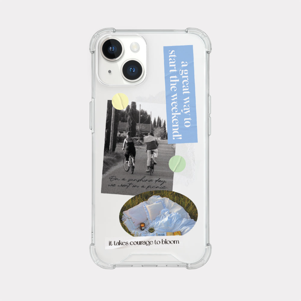 spring moments sticker design [tank clear hard phone case]