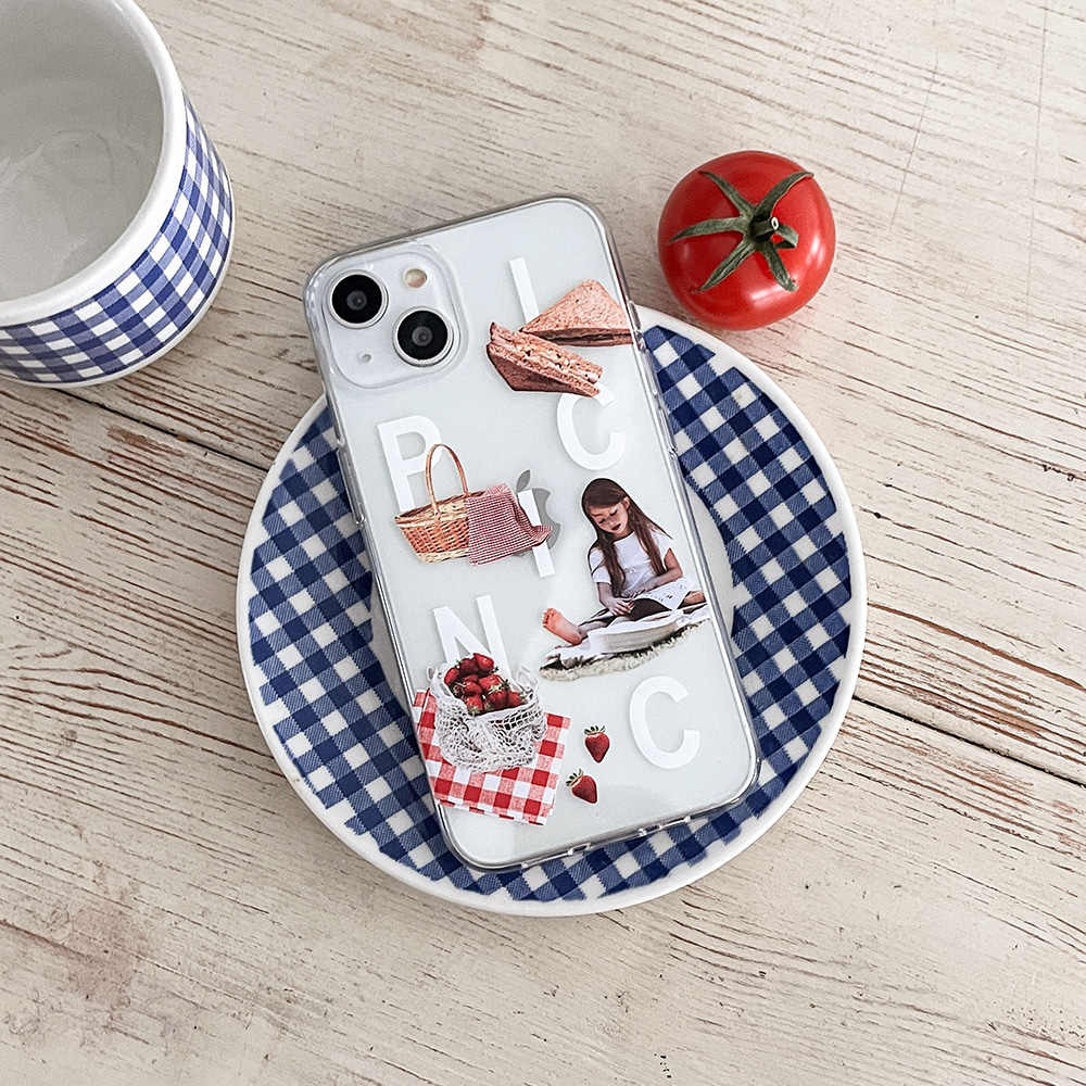 picnic play design [clear phone case]