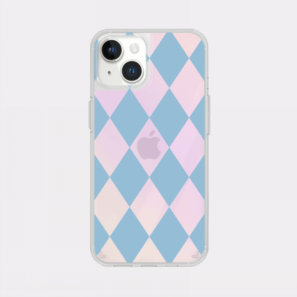 coloring blue design [glossy mirror phone case]
