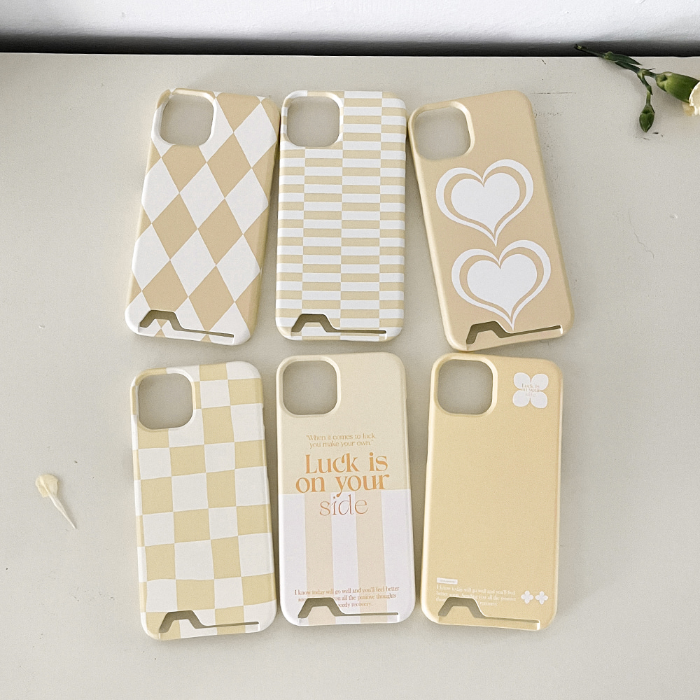coloring yellow design [card storage phone case]
