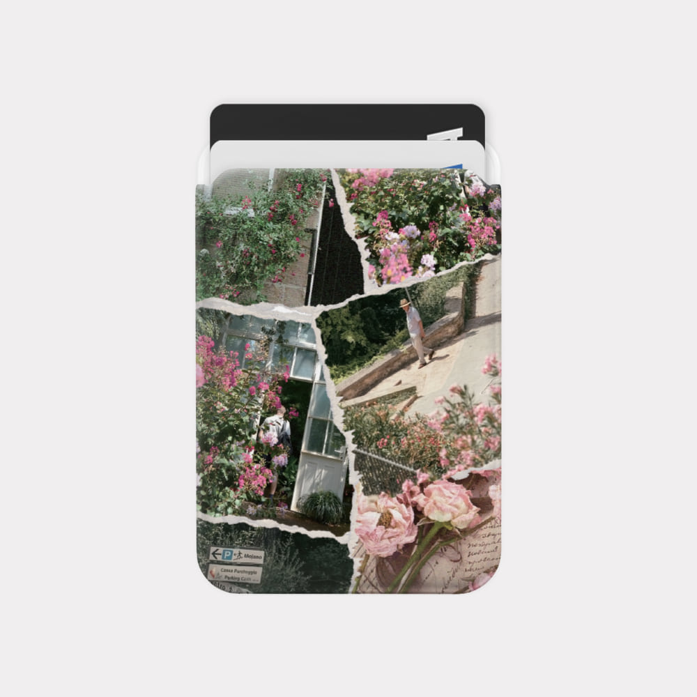 floral garden collage design [Magsafe card slot]