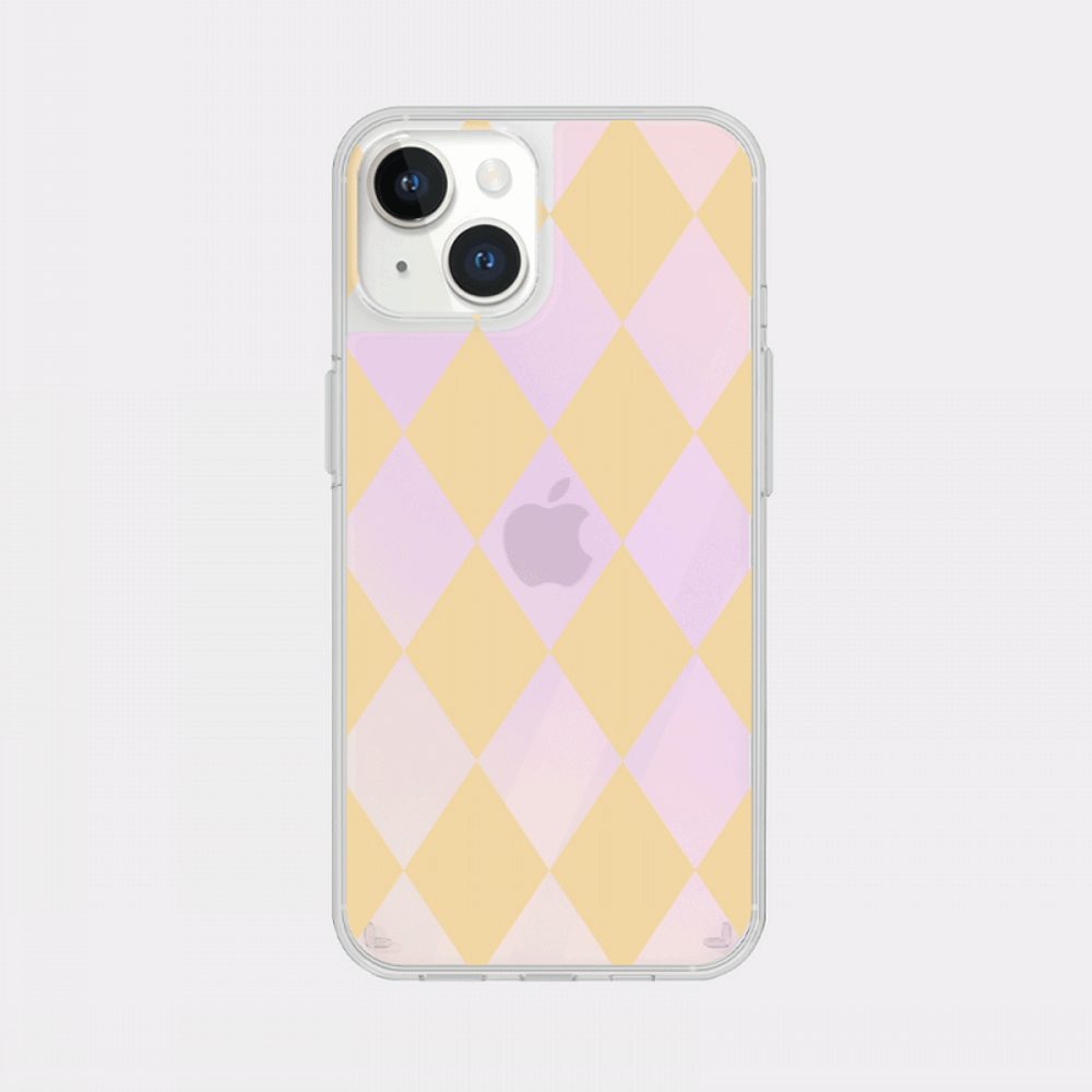 coloring yellow design [glossy mirror phone case]
