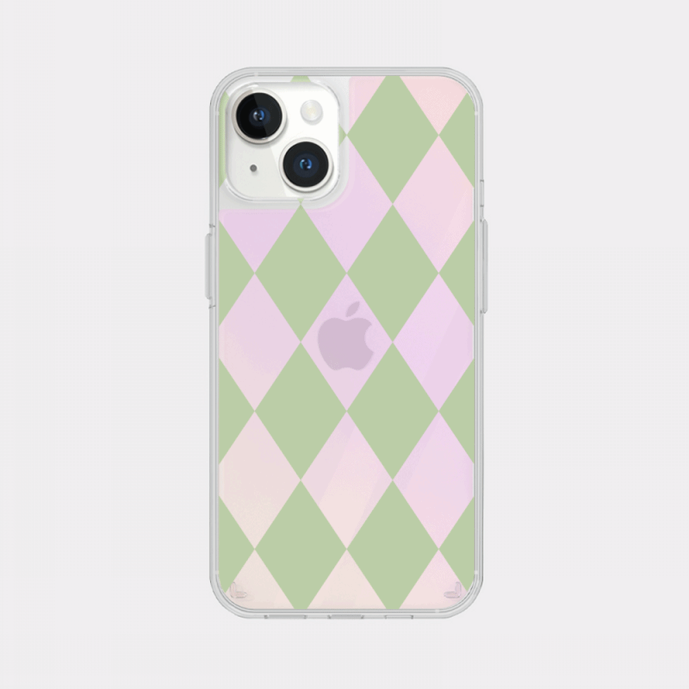 coloring green design [glossy mirror phone case]